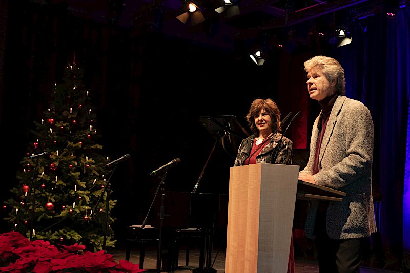 Barbara Ponn und Michael Peukert auf der Bühne vom PUC